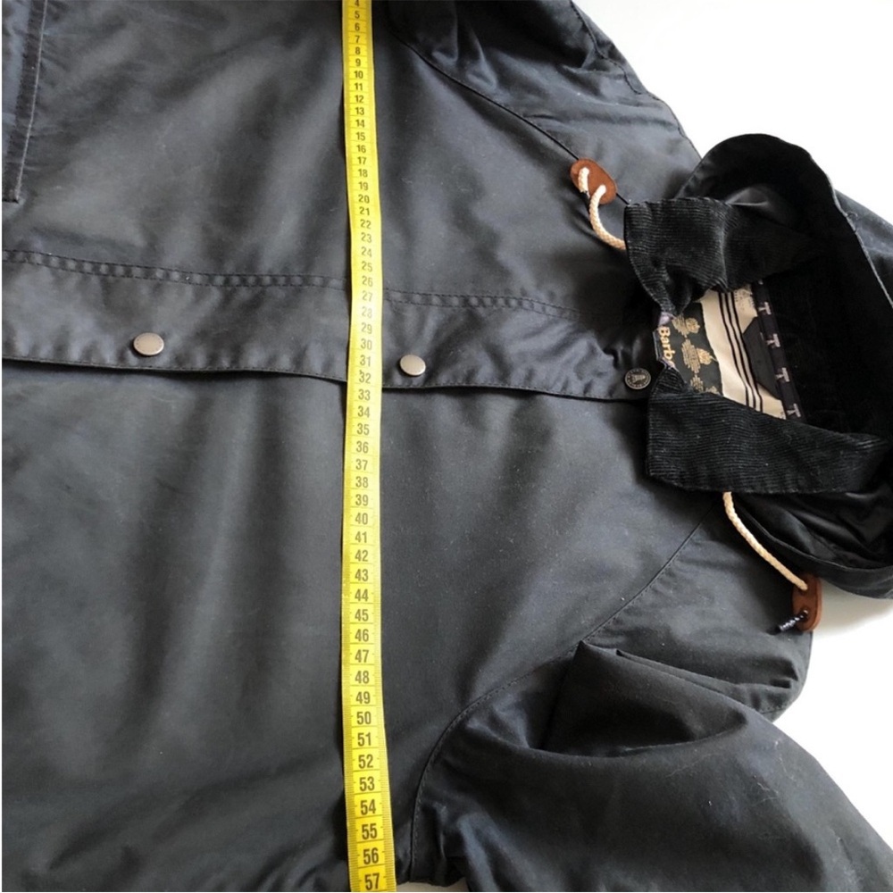 Barbour Navy Hooded Coat - Picture 8 of 13